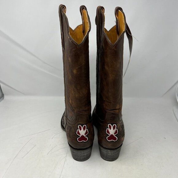 Game Day Boots Southern Illinois University Sulkis Distressed Leather Size 11B - Picture 7 of 14